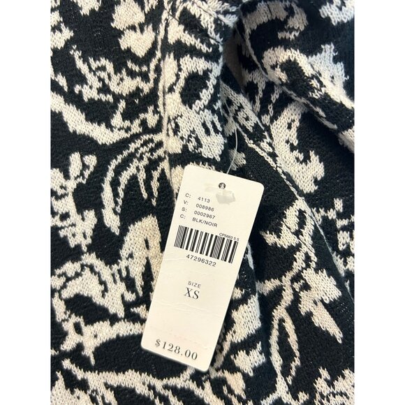 Anthropologie Ett:Twa Sweater Cardigan Blazer Reversible Floral XS NWT - Picture 6 of 6
